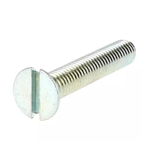 TF M2.5X16 Acier 8.8 Zingué Blanc DIN 963