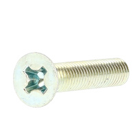 TF Phillips M2.5X4 Acier Zingué Blanc DIN 965