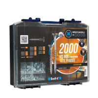 Coffret de 1750 VBA TF Universelle Toospeed Acier Zingué Blanc
