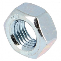 Écrou Hu M12 Pas 125 Acier Zingué Blanc DIN 934