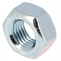 Écrou Hu M22 Pas 200 Acier Zingué Blanc DIN 934