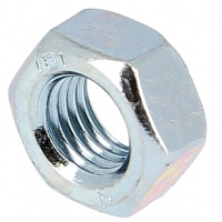 Écrou Hu M6 Pas 75 Acier Zingué Blanc DIN 934