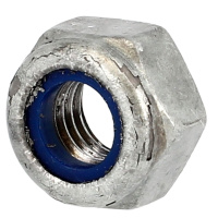 Écrou Nylstop M12 Acier 8 Galva à Chaud DIN 985