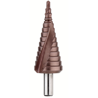 Foret étagé HSS Goujure Helicoidale 5% Cobalt Tiain 4-30 mm