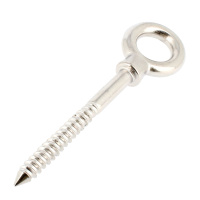 Piton à Oeil Filetage Bois 5X50 Inox A4