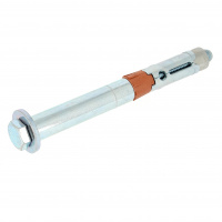 Boulon de Sécurité M12X100 Acier Zingué Blanc avec Vis TH