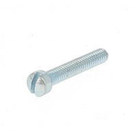 TCB Fendue N°6 UNC X 1/4 Acier Zingué Blanc