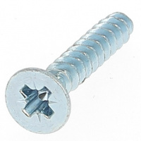 Eco-Syn pour Thermoplastiques TF Pozidriv 2.2X12 Acier Zingué Blanc