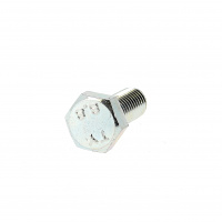 TH M6X16 Acier 8.8 Zingué Blanc Filetage Total DIN 933