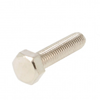 TH M6X16 Laiton Nickelé Filetage Total