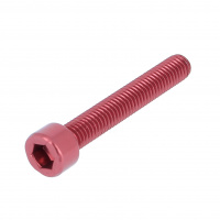 Blister de 5 TCHC M5X10 Alu P60 OA Rouge DIN 912