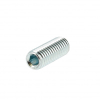 STHC Plat M8X40 Acier 45H Zingué Blanc DIN 913