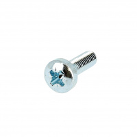 TCBL Pozidriv M2.5X4 Acier Zingué Blanc DIN 7985