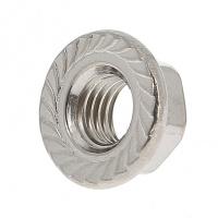 Tuerca con Collar Dentada