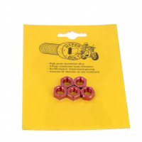 Blister de 5 Écrous Hu M6 P40 OA Rouge DIN 934