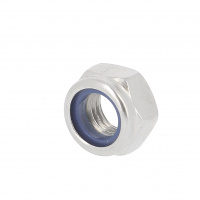 Écrou Nylstop M22 Acier 6 Zingué Blanc DIN 985