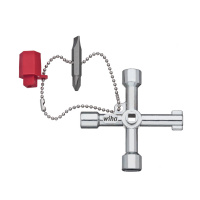 Llave universal Elecktro para armarios de distribución  en forma de cruz, cuadrada, triangular, paletón doble de 1/4 de pulgada