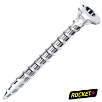 VBA Rocket TF Torx 4X16 Acier Zingué Blanc Filetage Total