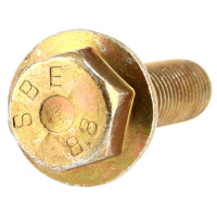 TH à Embase Lisse M8X40 Acier 8.8 Zingué Bichromaté Filetage Partiel DIN 6921