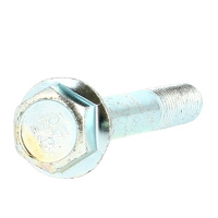 TH à Embase Lisse M8X12 Acier Classe 8.8 Acier Zingué Blanc DIN 6921