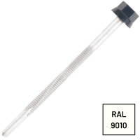 Vis Autoperceuse Zamatop IPN Tête Hexagonale 12 Ø 6X85 Laqué RAL 9010