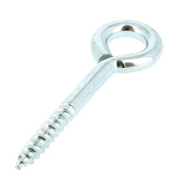 Vis Bois à Oeillet 3.6X40 Acier Zingué Blanc