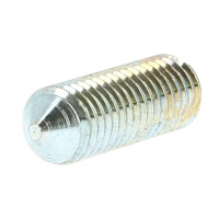 Vis Sans Tête Fendue Pointeau M3X3 Acier Zingué Blanc DIN 553