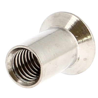 Écrou Relieur Fraisé Bombé Fendu M4 Inox A2