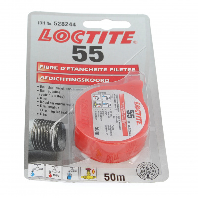 FIBRE D'ETANCHEITE SANS PHRASE DE RISQUE LOCTITE 55 ROULEAU DE 50M