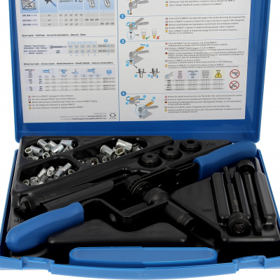 Coffret RF67 T.Red Moleté avec Pince M2007 + Assortiment En M6-M8-M10