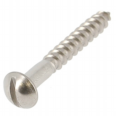 Tornillos Madera Cabeza Redonda Ranurada Inoxidable A2 Din 96