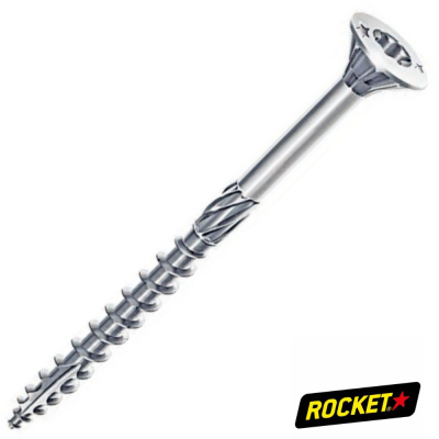 VBA ROCKET CHARPENTE TF TORX 6X200/75 Z.BLANC