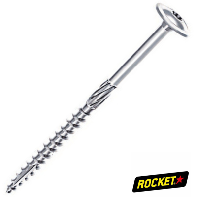 VBA ROCKET CHARPENTE TPL TORX 8X280/100 Z.BLANC