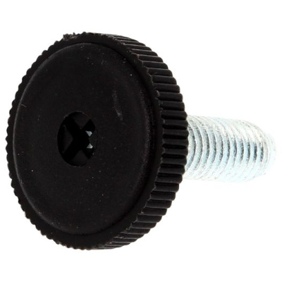 Vérin à Visser M8X25-D25 Base Nylon Noir