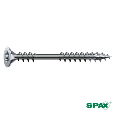 Vis à Bois VBA SPAX Double Filetage Tête Fraisée T-STAR plus Acier Lubrifié WIROX
