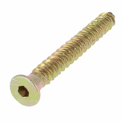 Vis de Fixation Directe pour Huisseries TFHC 7.5X120 Acier Zingué Passivé Jaune