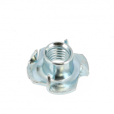 Casquillo Roscado con Puntas de Acero Galvanizado Blanco