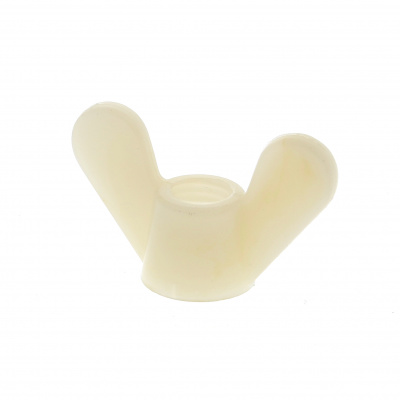 Tuerca de ala o mariposa Forma Americana de Nylon blanco PA6-6